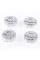 Caps plugs for alloy wheels OPEL Opel, 58 mm Silver 90374336