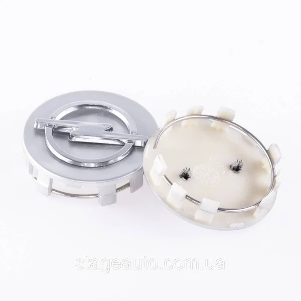Caps plugs for alloy wheels OPEL Opel, 58 mm Silver 90374336