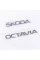 Шильдики емблеми на багажник SKODA OCTAVIA, Шкода Октавія хром (комплект)