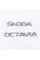 Шильдики емблеми на багажник SKODA OCTAVIA, Шкода Октавія хром (комплект)