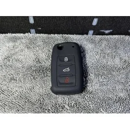 Silicone case for Seat VAG VW key (silicone case for Seat key) 3 buttons Black