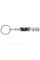 VRS keychain for Skoda car keys chrome black metal