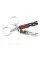 VRS keychain for Skoda car keys chrome black metal