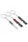 VRS keychain for Skoda car keys chrome black metal