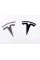 Эмблема TESLA  80х77 мм значок, наклейка, логотип на капот крышки багажника Тесла черный