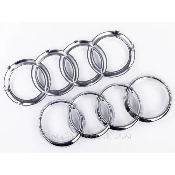 Front emblem AUDI (Audi) 285mm A4 (B9) A6 (C7) A7 (C7) A8 (D4) Q3 (8U/F3) Q5 (8R/FY) Q7 (4L) - Chrome
