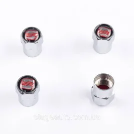 Protective caps on valve nipples SEAT Seat 4 pcs Chrome
