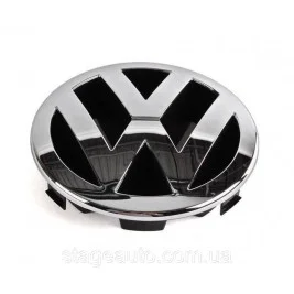 Front Volkswagen emblem 135 mm VW PASSAT B5+ 2001-05 CADDY 2004-10 - Chrome 3B0853601C