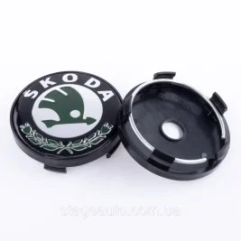 Caps plugs for alloy wheels Skoda Skoda 60 mm Black