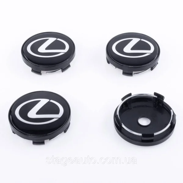 Caps plugs for alloy wheels Lexus Lexus 60 mm Black