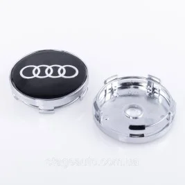 Caps plugs for alloy wheels Audi 60 mm black