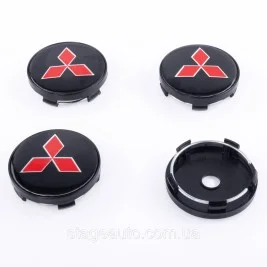 Caps plugs for alloy wheels Mitsubishi Mitsubishi 60 mm black