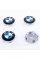 Caps plugs for alloy wheels BMW 60 mm white blue
