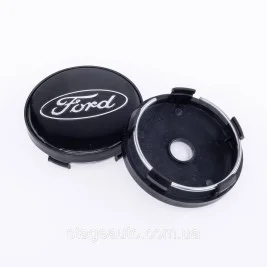 Колпачки заглушки на литые диски Ford Форд 60 мм Черные