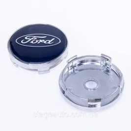 Колпачки заглушки на литые диски Ford Форд 60 мм Синие