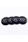 Stickers for caps plugs in disks KIA KIYA 56 mm Black 4 pcs