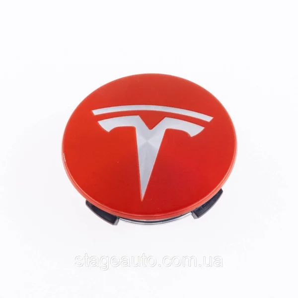 Ковпачки заглушки в литі диски TESLA Тесла 58 мм Червоні 6005879-00-A, TLB0011 комплект