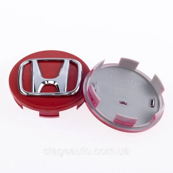 Колпачки Заглушки На Литые Диски Хона 58мм, Honda, 2602000010 Красные