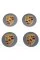 Caps plugs for alloy wheels PORSCHE Porsche 76 mm Gray 5601149