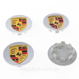 Caps plugs for alloy wheels PORSCHE Porsche 65 mm Silver