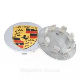 Caps plugs for alloy wheels PORSCHE Porsche 65 mm Silver