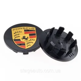 Caps plugs for alloy wheels PORSCHE Porsche 65 mm Black