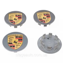 Caps plugs for alloy wheels PORSCHE Porsche 65 mm Gray