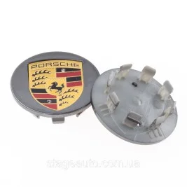 Caps plugs for alloy wheels PORSCHE Porsche 65 mm Gray