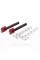 Emblem nameplate on wings, inscription badge on the wing Audi Audi Supercharged Supercharged Black + red pair 2 pcs