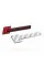 Emblem nameplate on wings, inscription badge on the wing Audi Audi Supercharged Supercharged Black + red pair 2 pcs