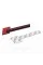 Emblem nameplate on wings, inscription badge on the wing Audi Audi Supercharged Supercharged Black + red pair 2 pcs