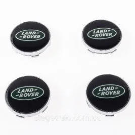 Ковпачки заглушки на литі диски Land Rover Ленд Ровер 60 мм Чорні