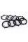 Front radiator grille emblem Audi 273*94 mm Black rings