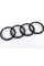 Front radiator grille emblem Audi 273*94 mm Black rings