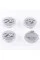 Caps plugs for alloy wheels HYUNDAI Hyundai 61 mm silver