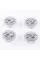 Caps plugs for alloy wheels HYUNDAI Hyundai 61 mm silver