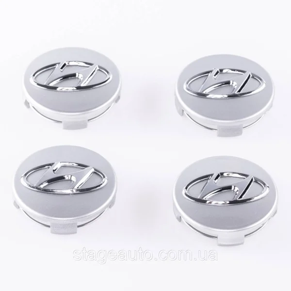 Caps plugs for alloy wheels HYUNDAI Hyundai 61 mm silver