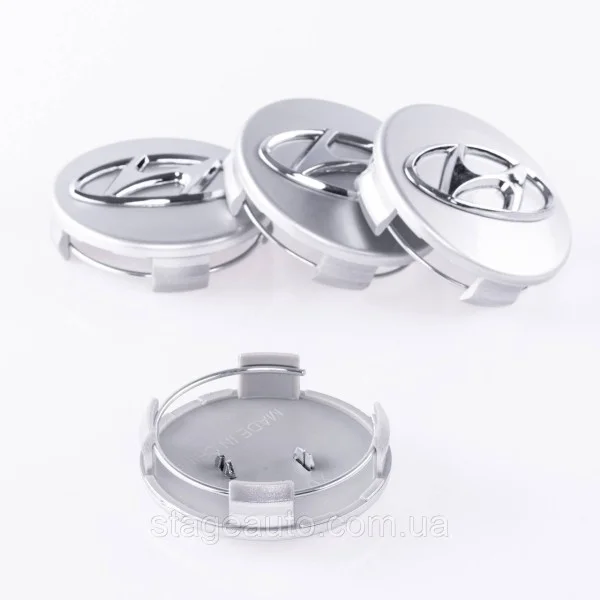 Caps plugs for alloy wheels HYUNDAI Hyundai 61 mm silver