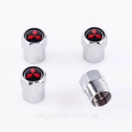 Protective caps for valve nipples Mitsubishi Mitsubishi 4 pcs Chrome