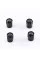 Protective caps for valve stems Nissan Nissan 4 pcs Black