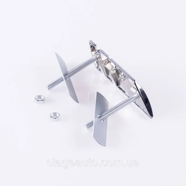 Металлическая эмблема на решетку радиатора M Power BMW БМВ Черная 8.3 x 3.2 cm