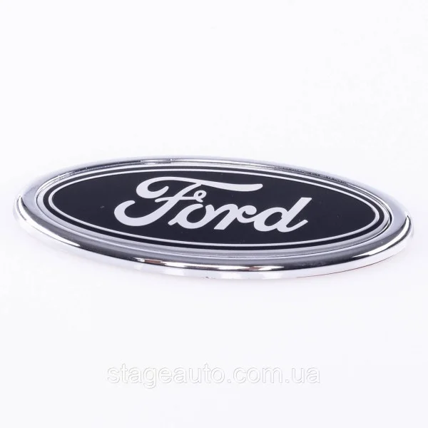 Эмблема значок решетки радиатора, багажника Ford Форд 115 х 45 мм Черная