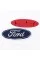 Emblem badge radiator grille, trunk Ford Ford 227 x 90 mm Blue