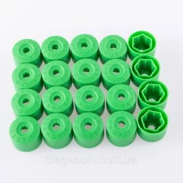 Ковпачки для болтів VAG 17mm 1K0601173A Зелені