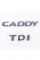 Trunk emblem plates CADDY TDI, CADDI TDI chrome (set)