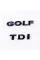 Шильдики емблеми на багажник GOLF TDI, ГОЛЬФ ТДІ чорний (комплект)