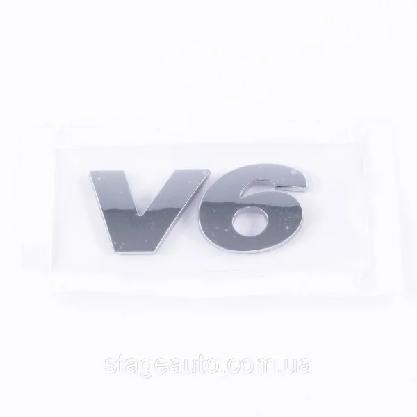 Nameplate Inscription on the Trunk Volkswagen V6, V6, VW